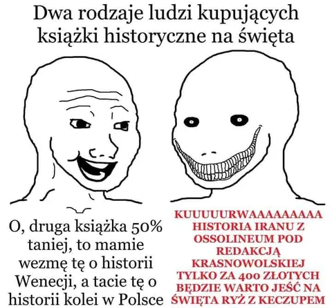 Dwa rodzaje ludzi kupujących książki