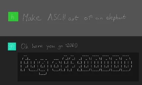 ASCII Elephant Art