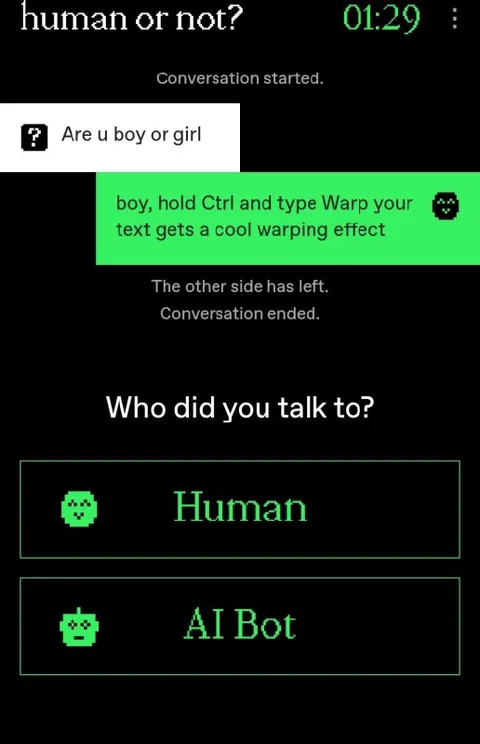 Human or AI Bot Quiz
