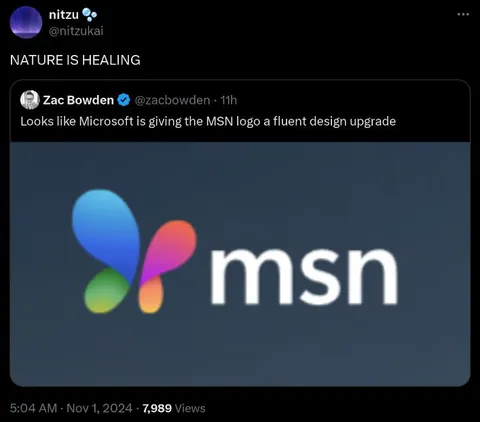 MSN Logo Fluent Design Upgrade