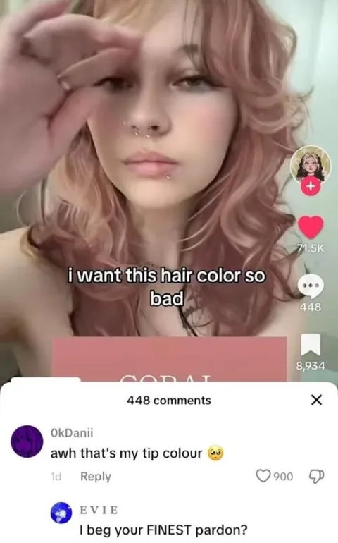 When Your Hair Tips Match