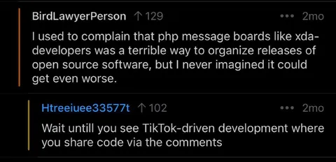 TikTok-Driven Code Development
