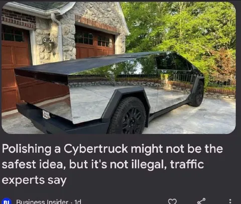 Polishing a Cybertruck Safely