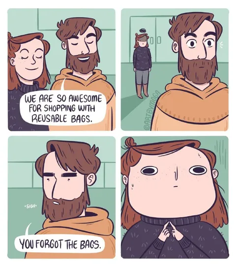 Forgot the Reusable Bags