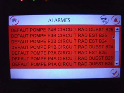Retro Computer Alarm Screen