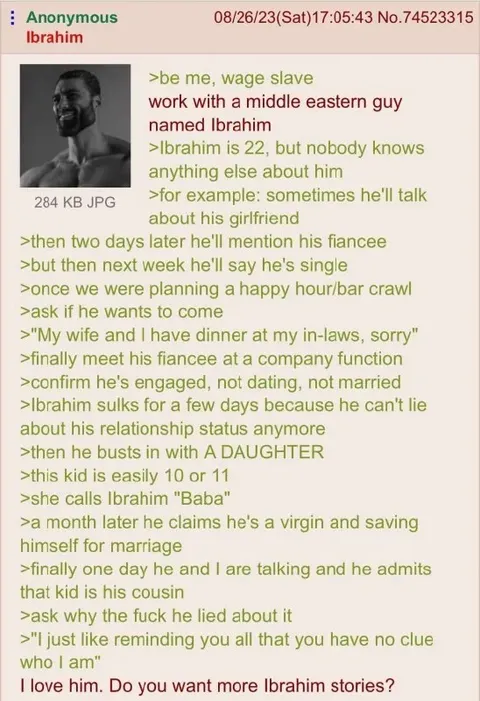 Ibrahim Stories Greentext