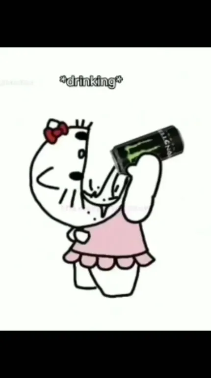Kawaii Hello Kitty Burp