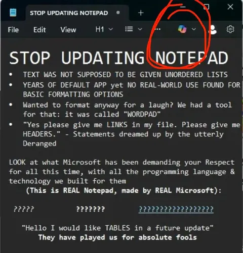 Stop Updating Notepad