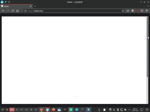 Blank Website Behind the Scenes