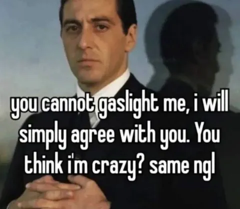 You Cannot Gaslight Me