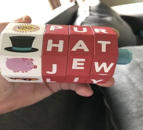 Toy Cube Spells Nonsense