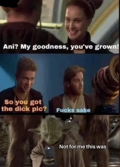 Star Wars Dick Pic Reaction