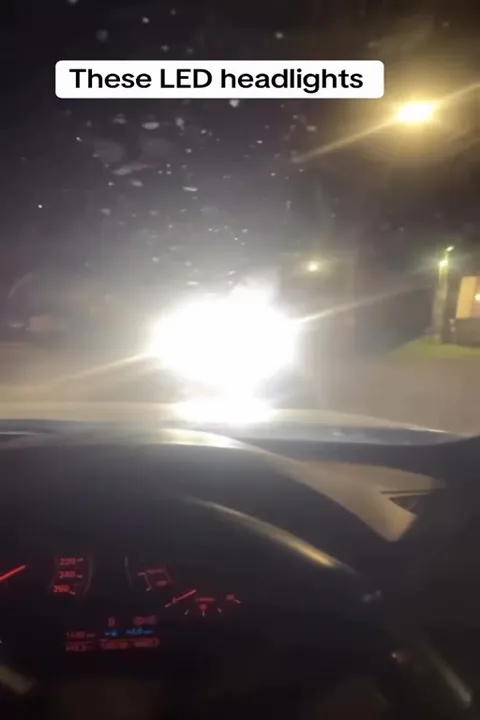 Blinded by LED Headlights