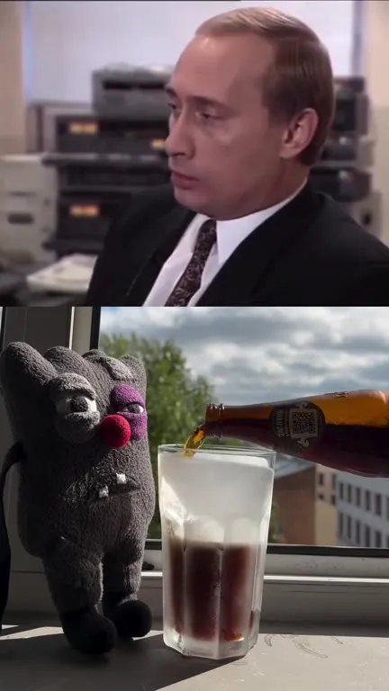 Путин объясняет смену власти под пиво