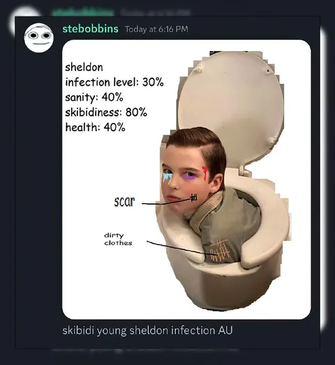 Skibidi Young Sheldon Infection AU