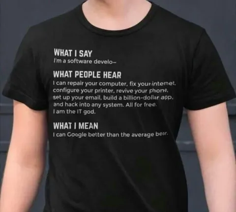 Software Developer Misunderstood