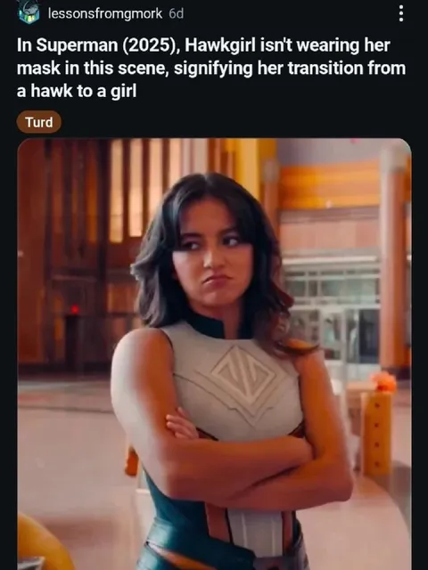 Hawkgirl Removes Her Mask