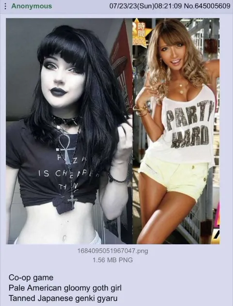 Goth Girl and Genki Gyaru