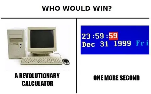 Revolutionary Calculator Versus One Second