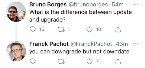 Update Versus Upgrade Joke