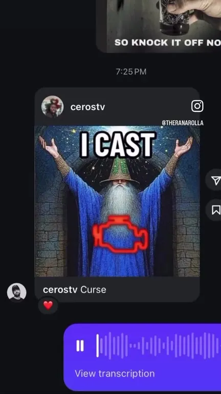 I Cast Engine Curse