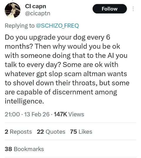Upgrade Your Dog, Not Your AI