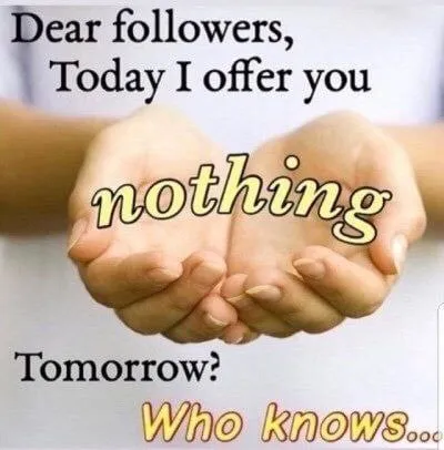 Today I Offer You Nothing