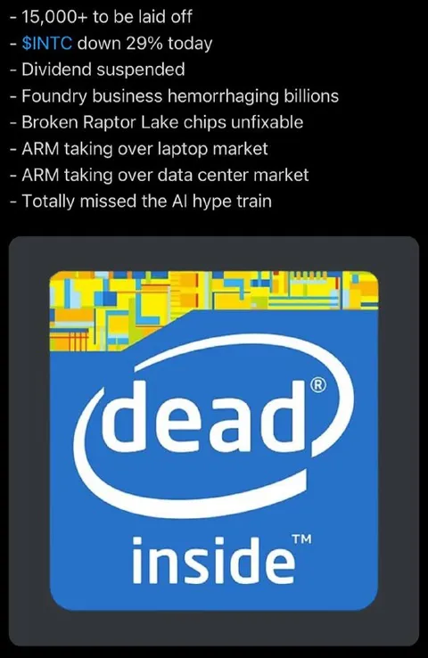 Intel Dead Inside Chip Meme