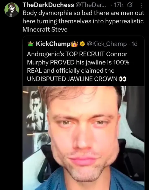 Hyperrealistic Minecraft Steve Jawline
