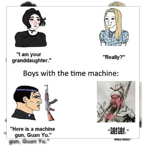 Time Machine Gives Guan Yu a Gun