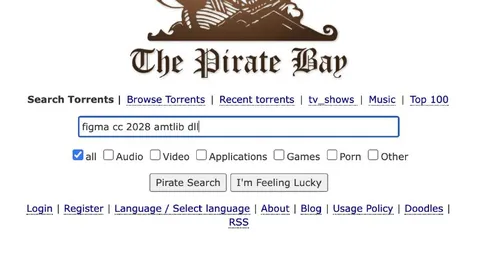 Pirate Bay Figma Search