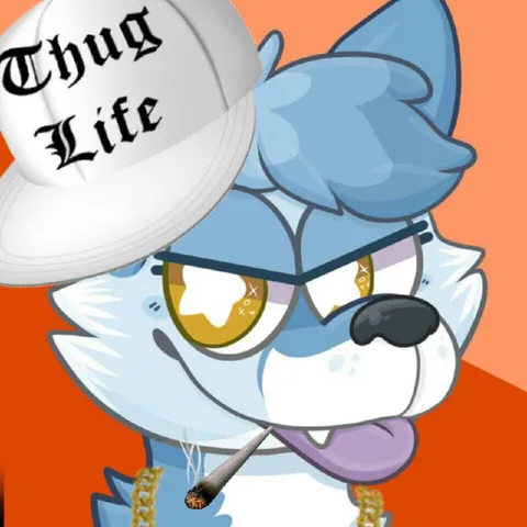 Thug Life Cartoon Dog