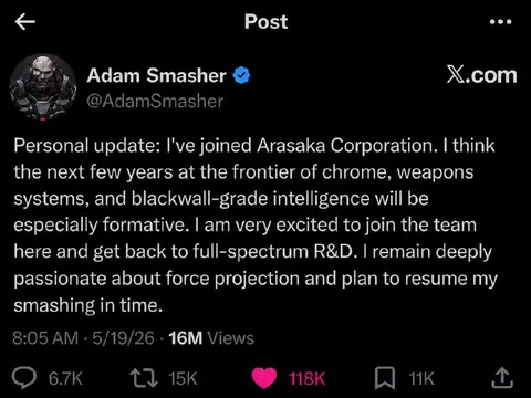 Adam Smasher Joins Arasaka
