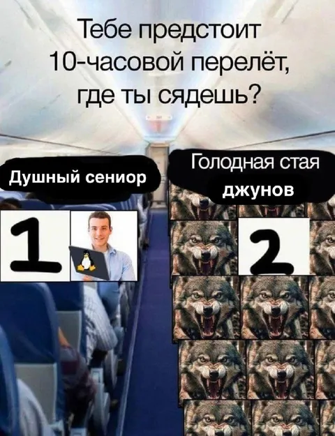 Где сядешь в самолёте