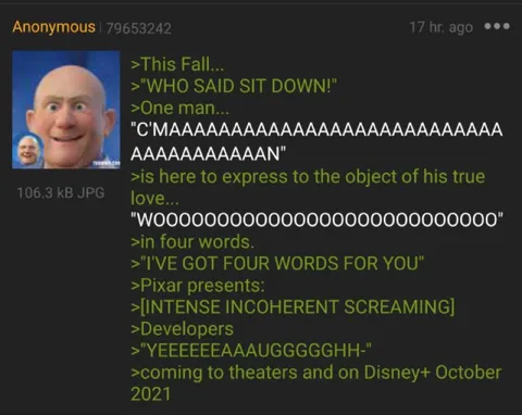 Gru’s Incoherent Scream