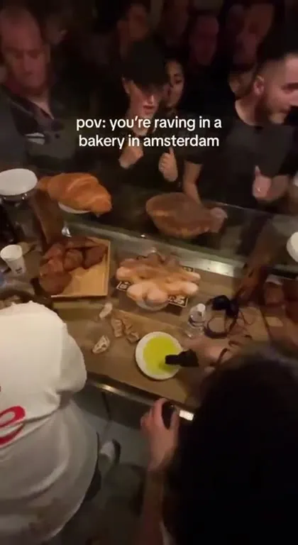 Raving in an Amsterdam Bakery