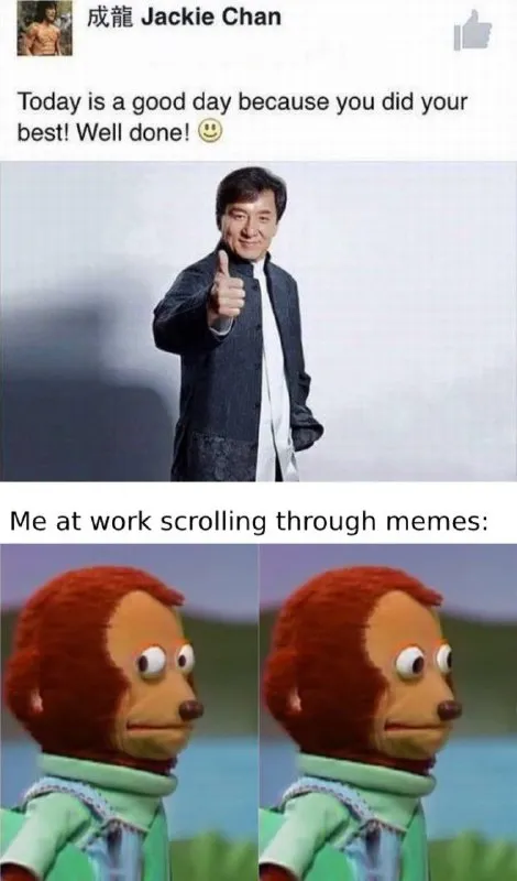 Jackie Chan и мемы на работе