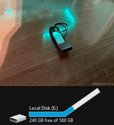 USB Drive With Storage Bar