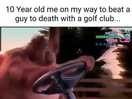 Ten-Year-Old Golf Club Rampage