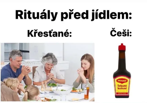 Rituály před jídlem