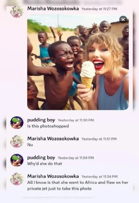 Taylor Swift Ice Cream Photo