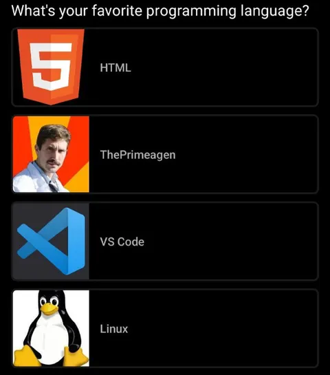 Favorite Programming Language Poll