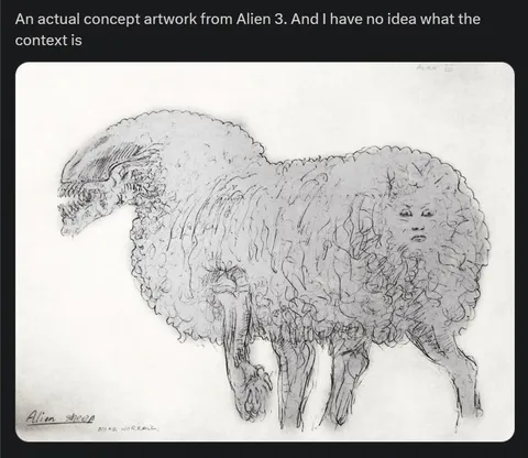 Alien Sheep Concept Art