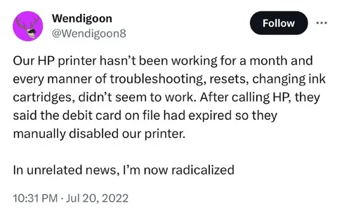 HP Printer Radicalized
