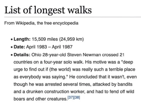 Longest Walk Ever