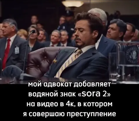 Адвокат добавил водяной знак Sora