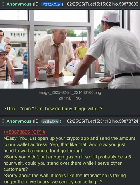 Crypto at the Fast Food Counter