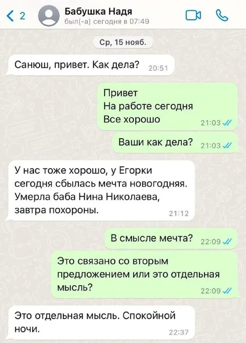 Бабушка Надя и новогодняя мечта
