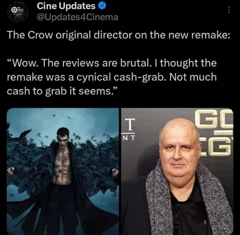 The Crow remake has no cash