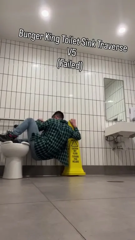 Burger King Toilet Sink Traverse Failed
